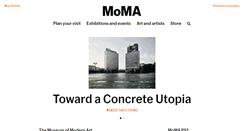 Desktop Screenshot of moma.org