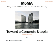 Tablet Screenshot of moma.org
